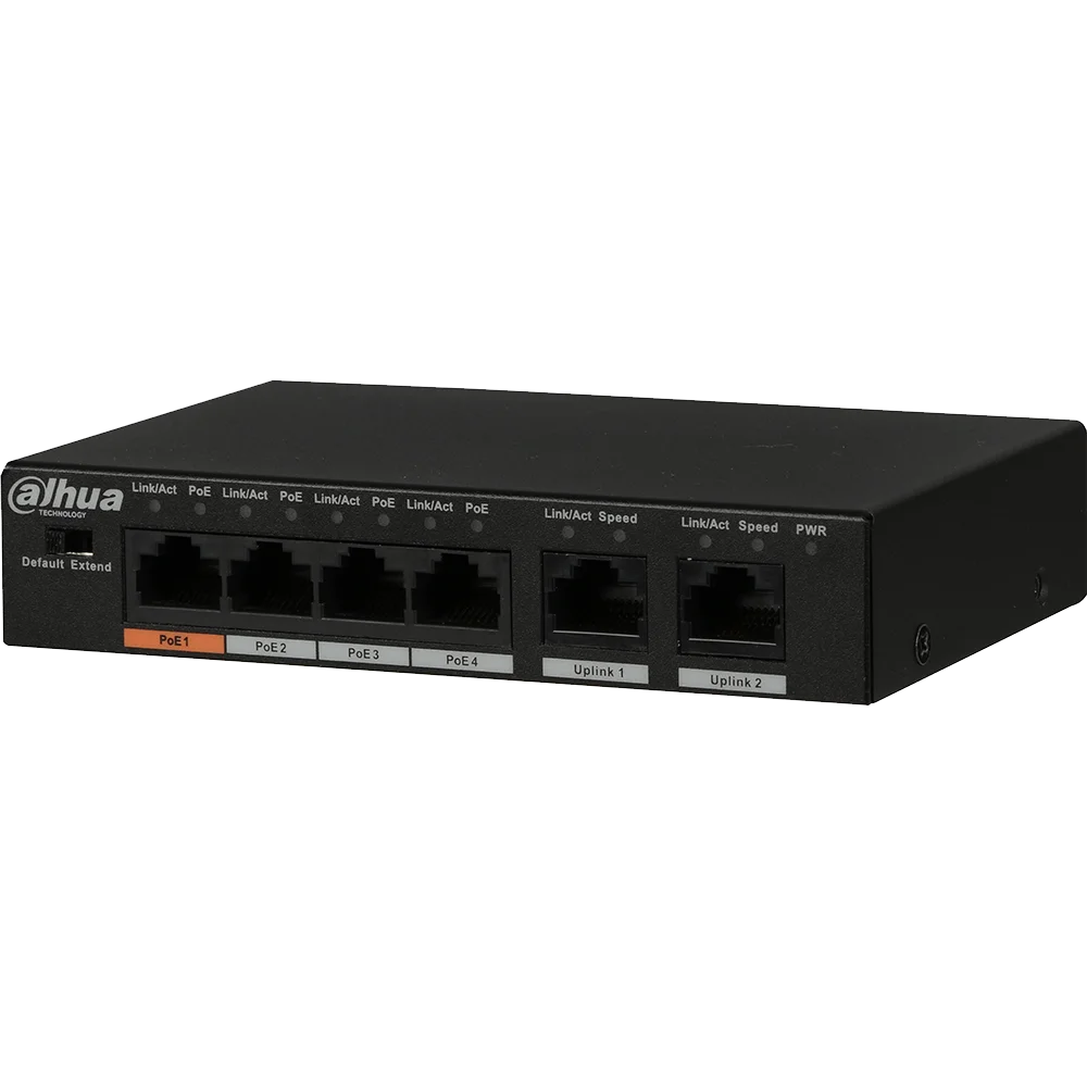 Dahua DH-PFS3006-4ET-60 | 4-port Fast Ethernet PoE Switch