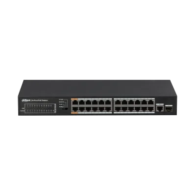 Dahua DH-PFS3125-24ET-190 | 24-Port FE PoE+ 1-Port Gigabit Combo PoE Switch