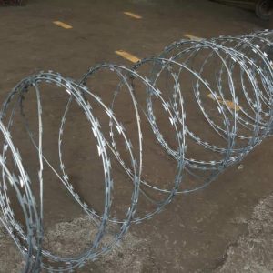 Silver Double Galvanized Razor Wire – Perimeter Security