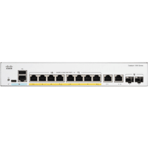 CISCO C1300-8P-E-2G Catalyst 8 Ports PoE+ Managed Switch