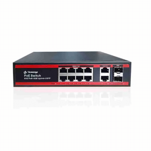 Secureye 8Port POE Switch (10/100) + 2 (10/100/1000) – S-8FE-2GE-LD-NB